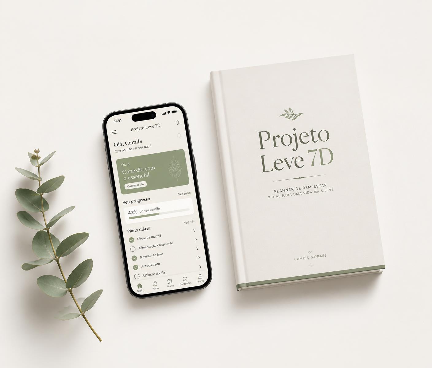 Ebook e planner digital do Projeto Leve 7D